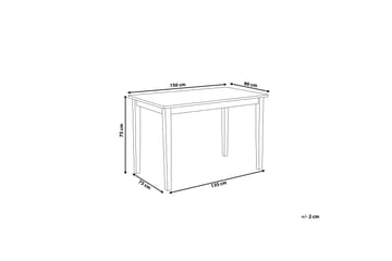 Georgia Spisebord 150 cm - Svart - Møbler - Bord - Spisebord & kjøkkenbord