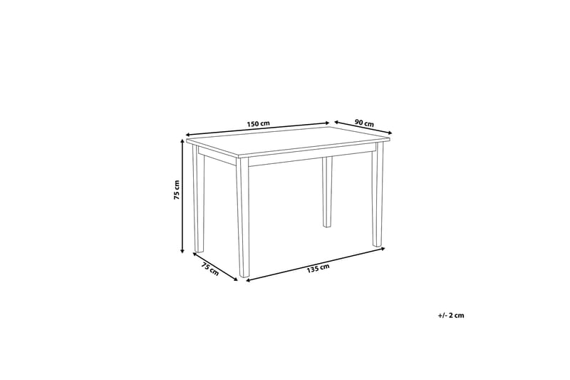 Georgia Spisebord 150 cm - Svart - Møbler - Bord - Spisebord & kjøkkenbord