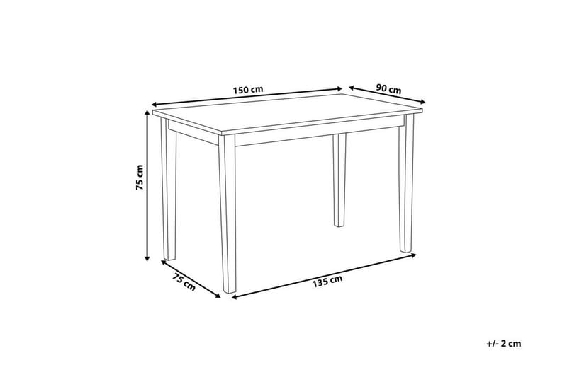 Georgia Spisebord 150 cm - Svart - Møbler - Bord - Spisebord & kjøkkenbord