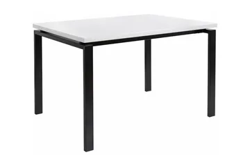 Geronimo Rektangulært Spisebord 120 cm i Tre med Metallutseende - Hvit - Møbler - Bord - Spisebord & kjøkkenbord