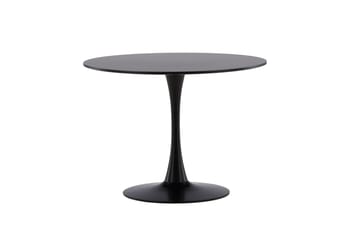Glade Spisebord 100x74 cm Rundt - Sort - Møbler - Bord - Spisebord & kjøkkenbord