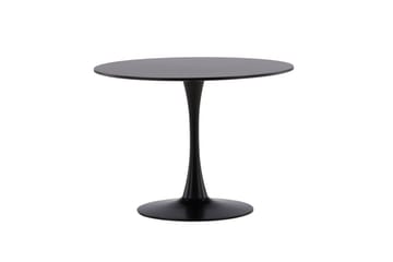 Glade Spisebord 100x74 cm Rundt - Sort - Møbler - Bord - Spisebord & kjøkkenbord