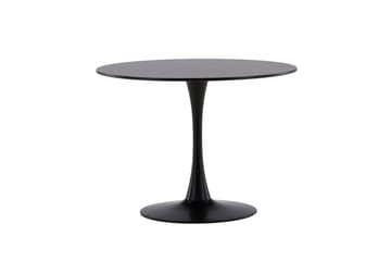 Glade Spisebord 100x74 cm Rundt - Sort - Møbler - Bord - Spisebord & kjøkkenbord