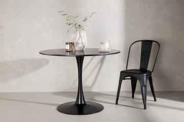 Glade Spisebord 100x74 cm Rundt - Sort - Møbler - Bord - Spisebord & kjøkkenbord