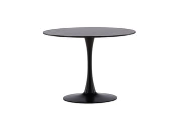 Glade Spisebord 100x74 cm Rundt - Sort - Møbler - Bord - Spisebord & kjøkkenbord