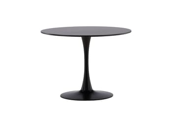 Glade Spisebord 100x74 cm Rundt - Sort - Møbler - Bord - Spisebord & kjøkkenbord