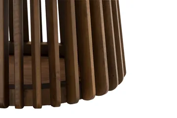 Gontas Ovalt Spisebord 200 cm for 6 personer Kjøkkenbord Massiv Valnøtt - Mørkebrunt / Tre - Møbler - Bord - Spisebord & kjøkkenbord