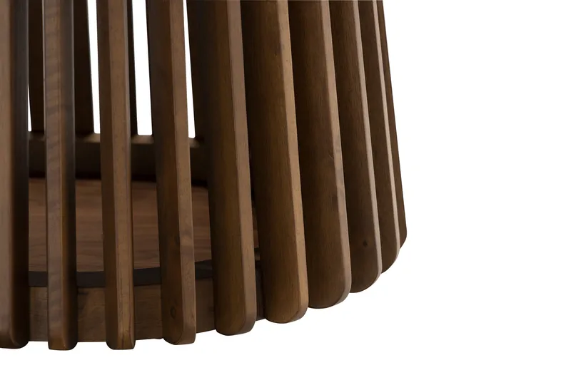 Gontas Ovalt Spisebord 200 cm for 6 personer Kjøkkenbord Massiv Valnøtt - Mørkebrunt / Tre - Møbler - Bord - Spisebord & kjøkkenbord