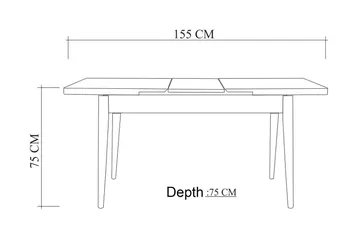 Heren Spisebord 120x75x120 cm - Grønn - Møbler - Bord - Spisebord & kjøkkenbord