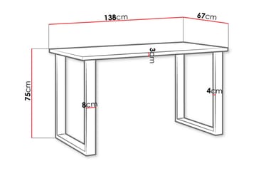 Imper Spisebord 138 cm - Eik - Møbler - Bord - Spisebord & kjøkkenbord