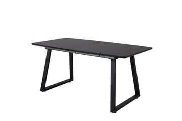 Inca Spisebord 160 cm Forlengningsbart - Sort - Møbler - Bord - Spisebord & kjøkkenbord