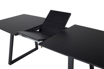 Inca Spisebord 160 cm Forlengningsbart - Sort - Møbler - Bord - Spisebord & kjøkkenbord