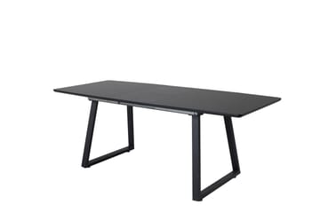 Inca Spisebord 160 cm Forlengningsbart - Sort - Møbler - Bord - Spisebord & kjøkkenbord