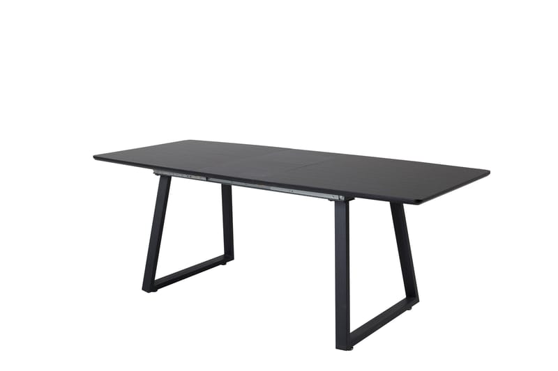 Inca Spisebord 160 cm Forlengningsbart - Sort - Møbler - Bord - Spisebord & kjøkkenbord