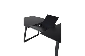 Inca Spisebord 160 cm Forlengningsbart - Sort - Møbler - Bord - Spisebord & kjøkkenbord