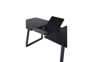 Inca Spisebord 160 cm Forlengningsbart - Sort - Møbler - Bord - Spisebord & kjøkkenbord