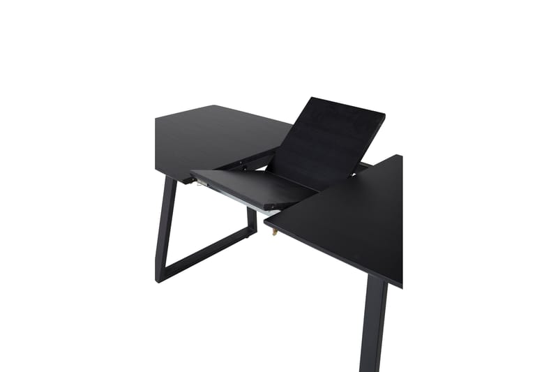 Inca Spisebord 160 cm Forlengningsbart - Sort - Møbler - Bord - Spisebord & kjøkkenbord