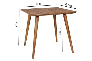Iviana Spisebord 80 cm i Tre med Valnøttutseende - Brun - Møbler - Bord - Spisebord & kjøkkenbord