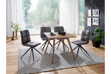 Iviana Spisebord 80 cm i Tre med Valnøttutseende - Brun - Møbler - Bord - Spisebord & kjøkkenbord