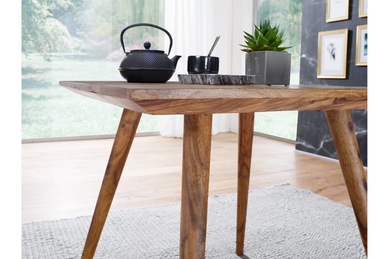 Iviana Spisebord 80 cm i Tre med Valnøttutseende - Brun - Møbler - Bord - Spisebord & kjøkkenbord