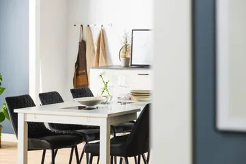 Jasmin Forlengningsbart Spisebord 180 cm - Hvit - Møbler - Bord - Spisebord & kjøkkenbord
