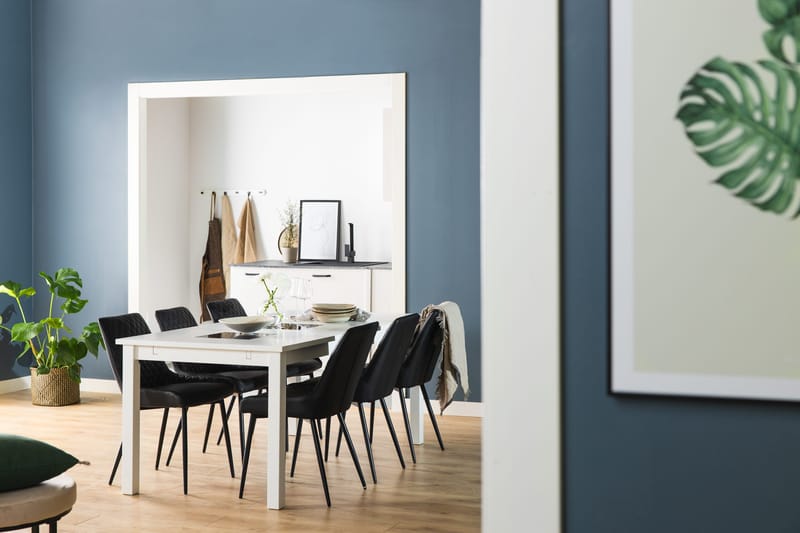 Jasmin Forlengningsbart Spisebord 180 cm - Hvit - Møbler - Bord - Spisebord & kjøkkenbord