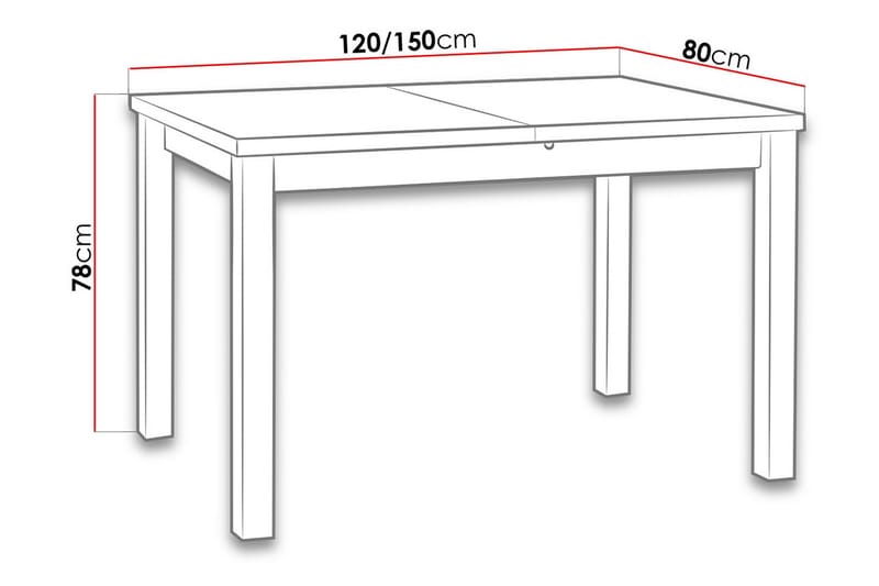 Jeni Matbord NO_BRAND Wood VALUE_MISSING_3 - Møbler - Bord - Spisebord & kjøkkenbord
