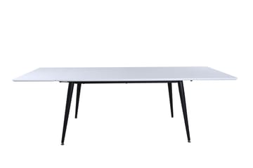 Jimmy Forlengningsbart Spisebord 150 cm - Hvid/Sort - Møbler - Bord - Spisebord & kjøkkenbord