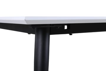 Jimmy Forlengningsbart Spisebord 150 cm - Hvid/Sort - Møbler - Bord - Spisebord & kjøkkenbord