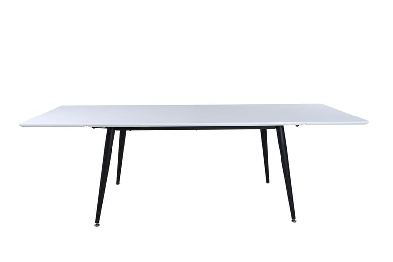 Jimmy Forlengningsbart Spisebord 150 cm - Hvid/Sort - Møbler - Bord - Spisebord & kjøkkenbord