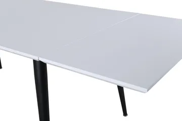 Jimmy Forlengningsbart Spisebord 150 cm - Hvid/Sort - Møbler - Bord - Spisebord & kjøkkenbord