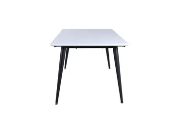 Jimmy Forlengningsbart Spisebord 150 cm - Hvid/Sort - Møbler - Bord - Spisebord & kjøkkenbord