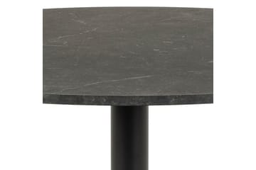 Jora Rundt Spisebord 110 cm med Marmorutseende - Svart - Møbler - Bord - Spisebord & kjøkkenbord