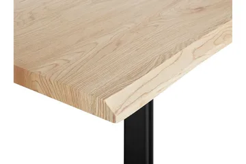 Joyl Rektangulært Spisebord 180x90 cm i Eik med Metallfinish - Beige - Møbler - Bord - Spisebord & kjøkkenbord