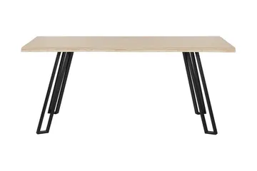 Joyl Rektangulært Spisebord 180x90 cm i Eik med Metallfinish - Beige - Møbler - Bord - Spisebord & kjøkkenbord