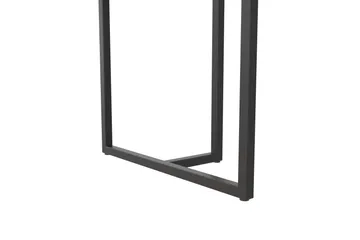Kaiti Rektangulært Spisebord 163 cm i Metall og Tre med Marmorutseende - Svart - Møbler - Bord - Spisebord & kjøkkenbord