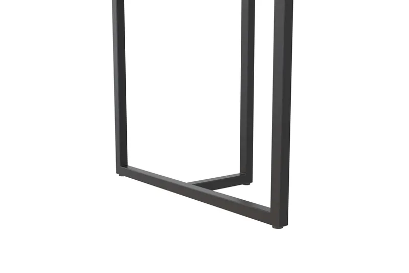 Kaiti Rektangulært Spisebord 163 cm i Metall og Tre med Marmorutseende - Svart - Møbler - Bord - Spisebord & kjøkkenbord