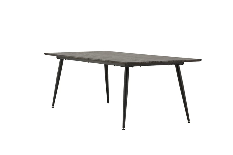 Keholmen Stort Rektangulært Spisebord 220 cm med Valnøtt- og Metallutseende - Brun - Møbler - Bord - Spisebord & kjøkkenbord