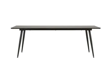 Keholmen Stort Rektangulært Spisebord 220 cm med Valnøtt- og Metallutseende - Brun - Møbler - Bord - Spisebord & kjøkkenbord