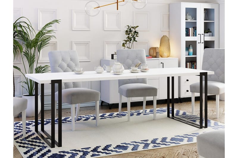 Kintore Spisebord 80 cm - Hvid - Møbler - Bord - Spisebord & kjøkkenbord