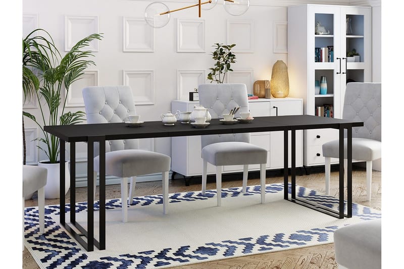 Kintore Spisebord 80 cm - Svart - Møbler - Bord - Spisebord & kjøkkenbord