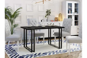 Kintore Spisebord 80 cm - Svart - Møbler - Bord - Spisebord & kjøkkenbord