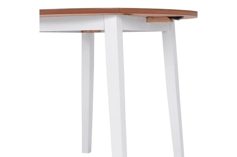 Klaffebord rund MDF hvit - Hvit - Spisebord & kjøkkenbord