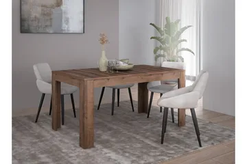 Kulatas Forlengningsbart Spisebord 160 cm - Brun - Møbler - Bord - Spisebord & kjøkkenbord