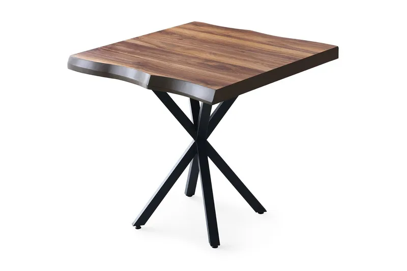Lamal Lite Kvadratisk Spisebord 80 cm i Tre med Valnøttutseende, Brun