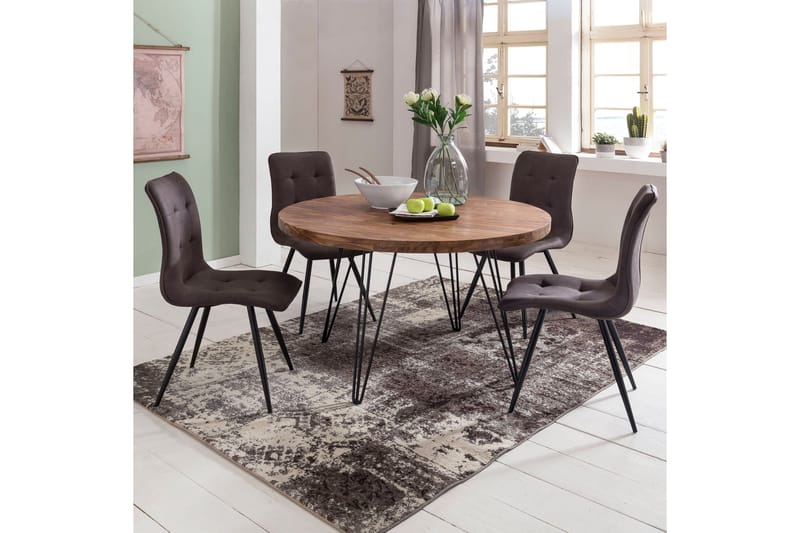 Langner Spisebord 120 cm - Brun - Møbler - Bord - Spisebord & kjøkkenbord