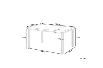 Laredo Spisebord 150 cm - Svart - Møbler - Bord - Spisebord & kjøkkenbord