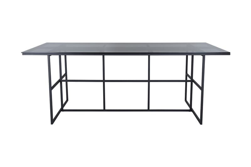 Leif Spisebord 200 cm - Glas/Sort - Møbler - Bord - Spisebord & kjøkkenbord