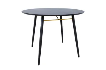 Luxemburg Matbord 100 cm Svart/Kopper Copper||Black - Møbler - Bord - Spisebord & kjøkkenbord