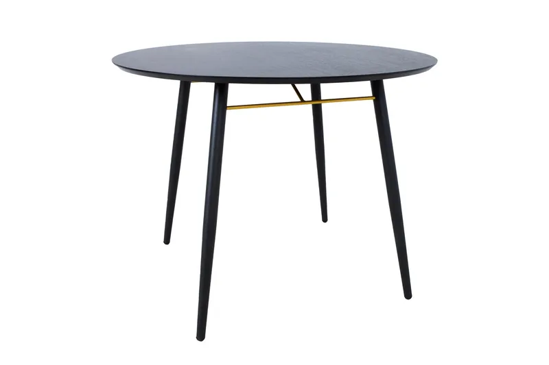 Luxemburg Matbord 100 cm Svart/Kopper Copper||Black - Møbler - Bord - Spisebord & kjøkkenbord